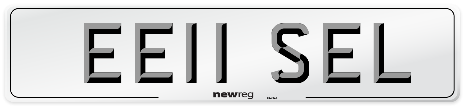 EE11 SEL Number Plate from New Reg